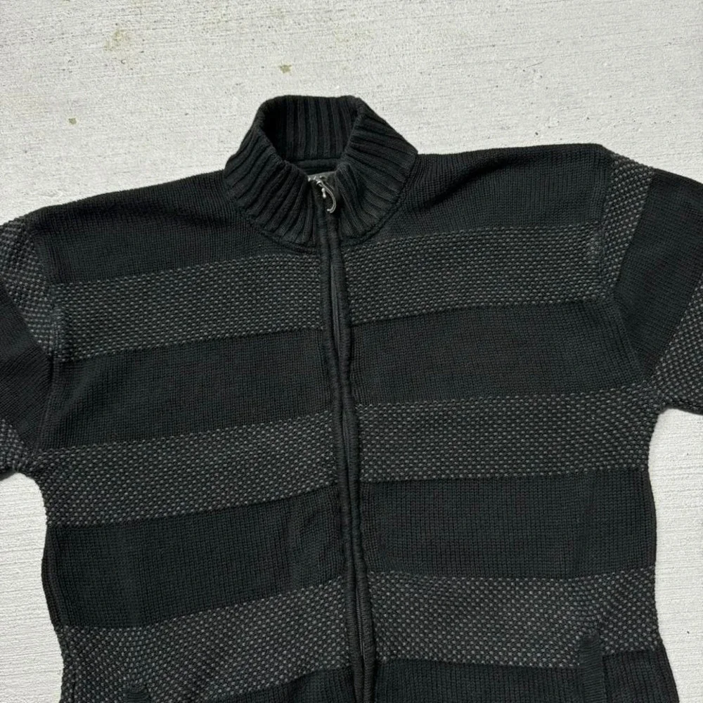 Method Zipup Striped Knit Sweater‎ Size XL
